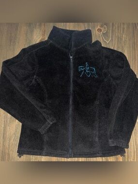 Ultra Club Women's Medium Fleece Equestrian Embroidered Horse Riding Jacket